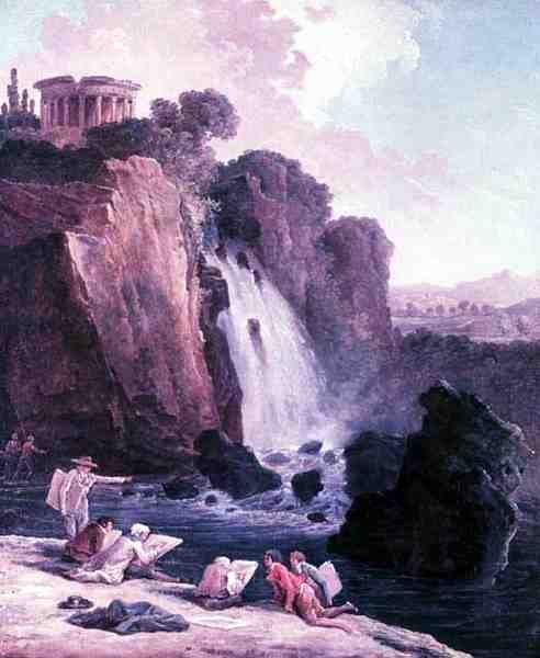 La Partie de croquis - Hubert Robert