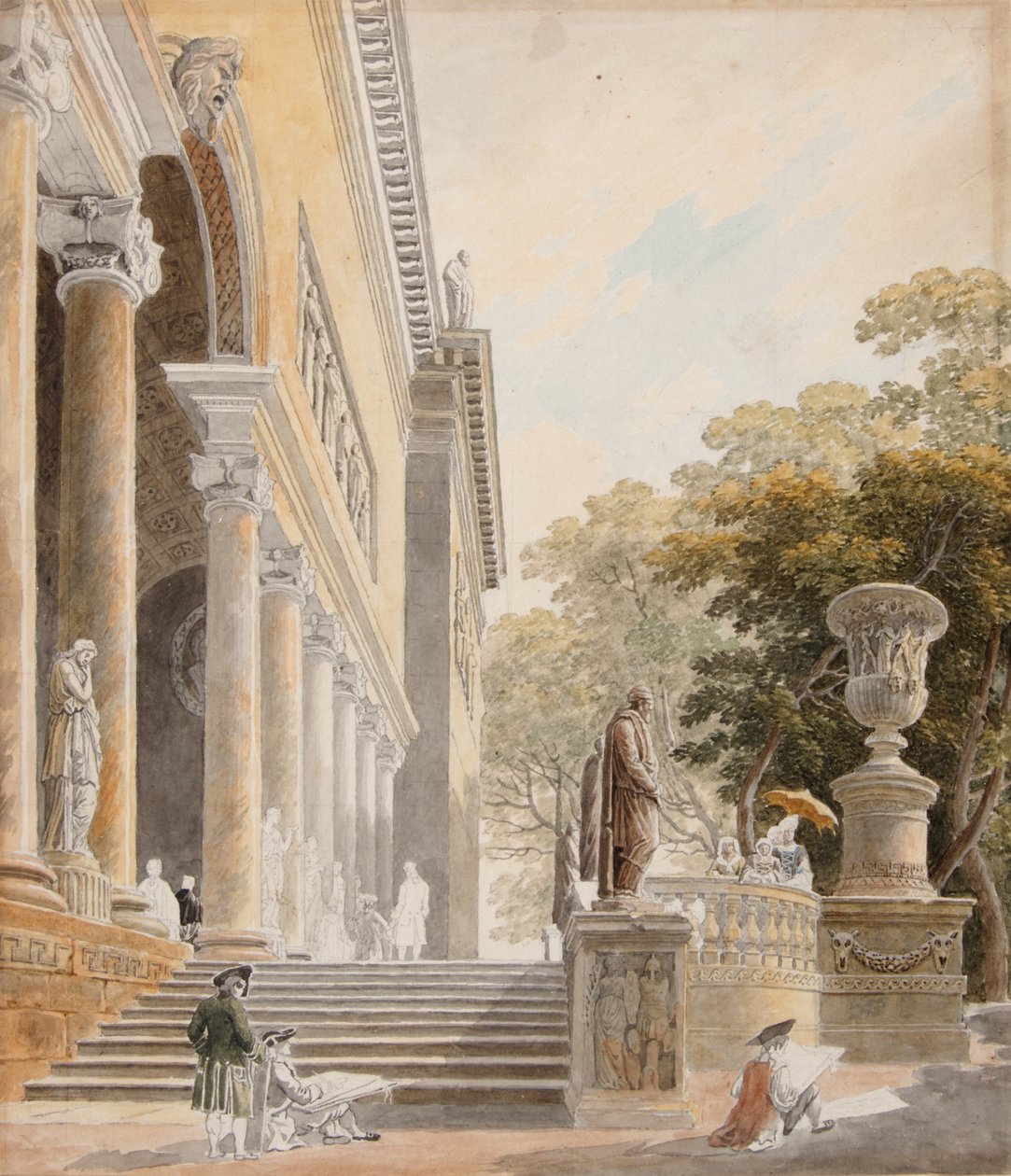 Vue de la Villa Médicis - Hubert Robert