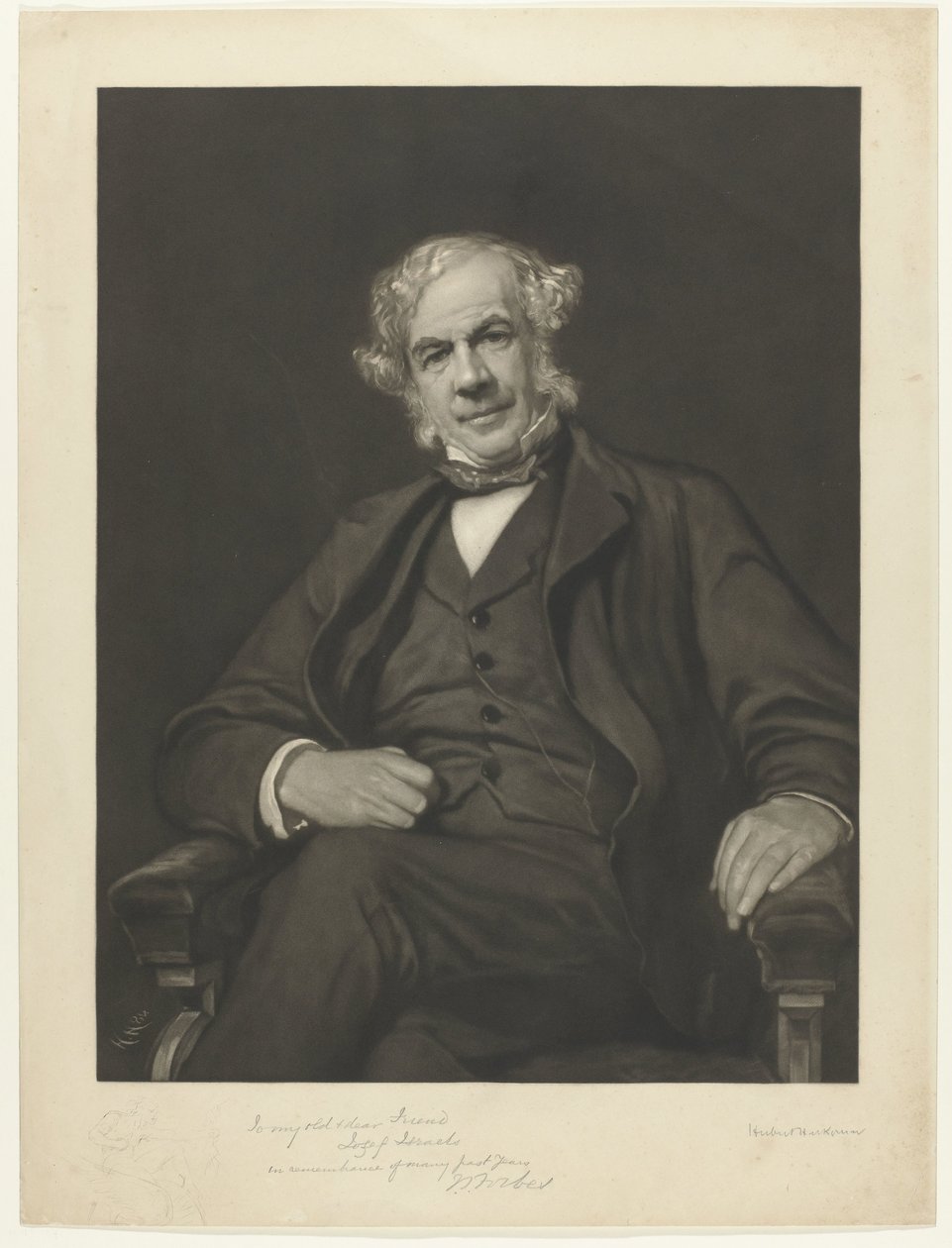 Portrait de James Staats Forbes - Hubert von Herkomer (signed by artist)
