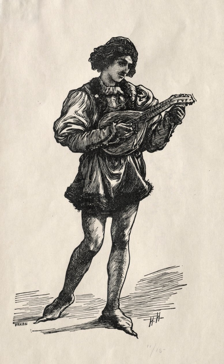 Un troubadour - Hubert von Herkomer