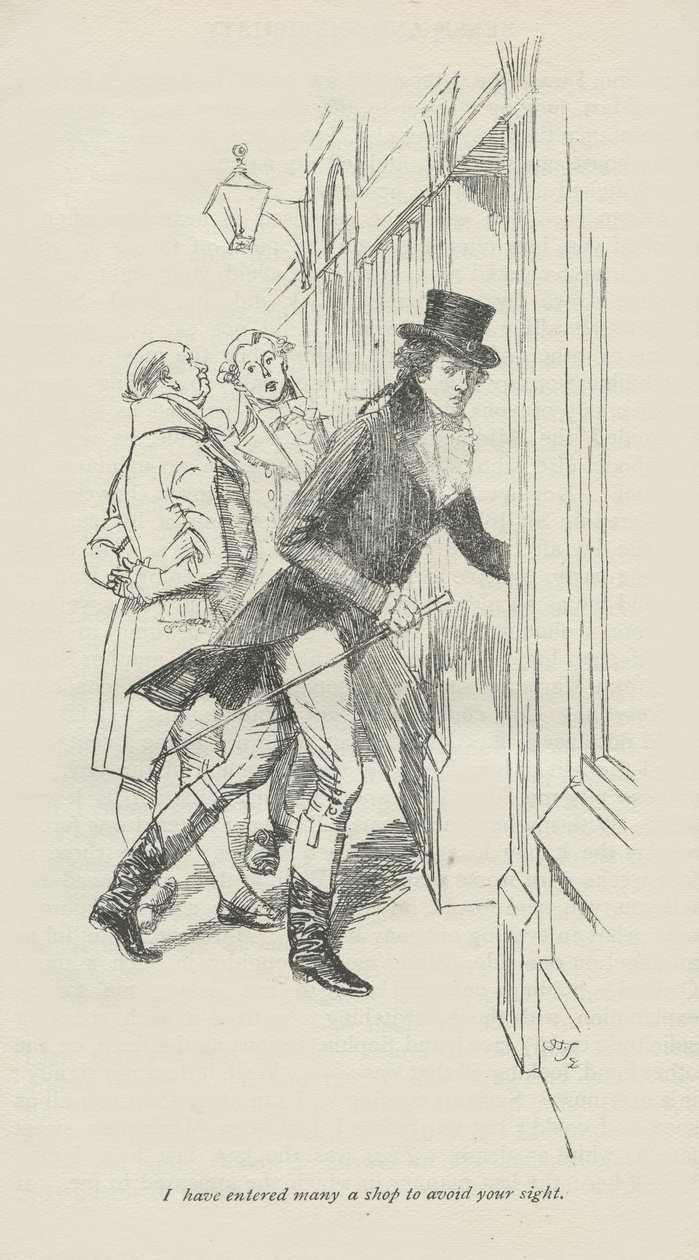 Je suis entré dans de nombreux magasins pour éviter votre vue, 1896 - Hugh Thomson