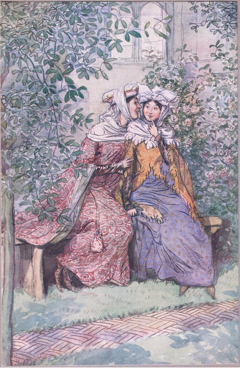 Consultons ensemble contre ce chevalier graisseux (illustration de Les Joyeuses Commères de Windsor) - Hugh Thomson