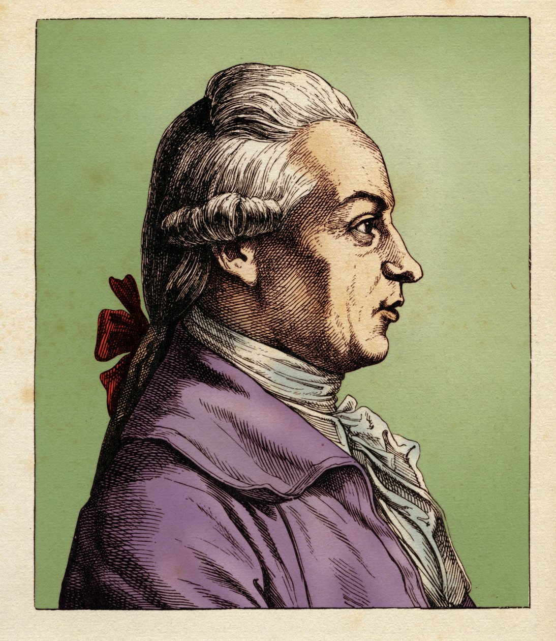 Johann Wilhelm von Archenholz (1854) (gravure) - Hugo Bürkner