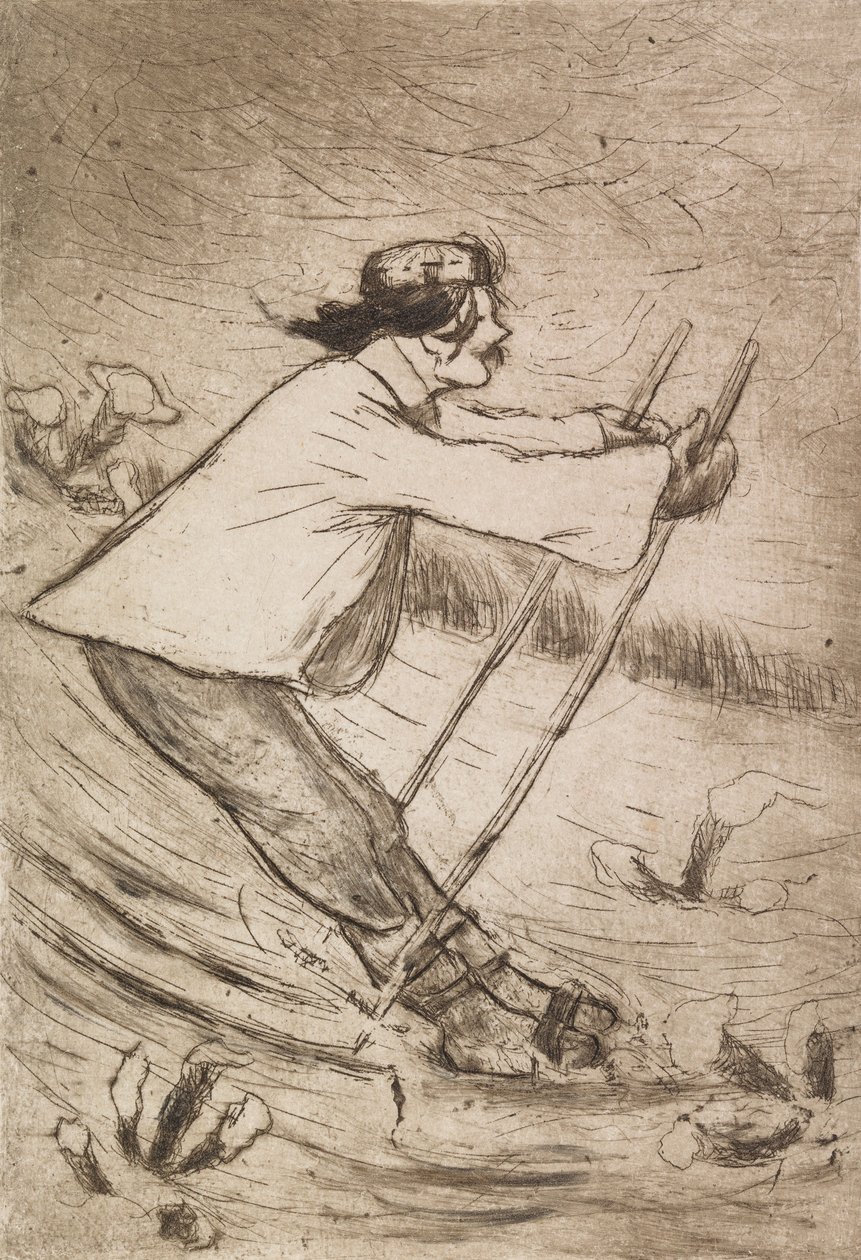 Gallen-Kallela à ski - Hugo Simberg