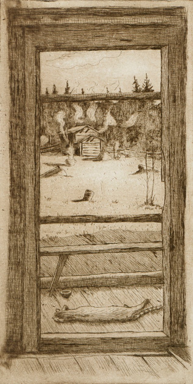 Chauffer le sauna - Hugo Simberg