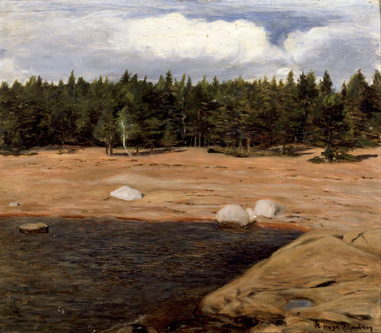 La plage, Niemenlautta - Hugo Simberg