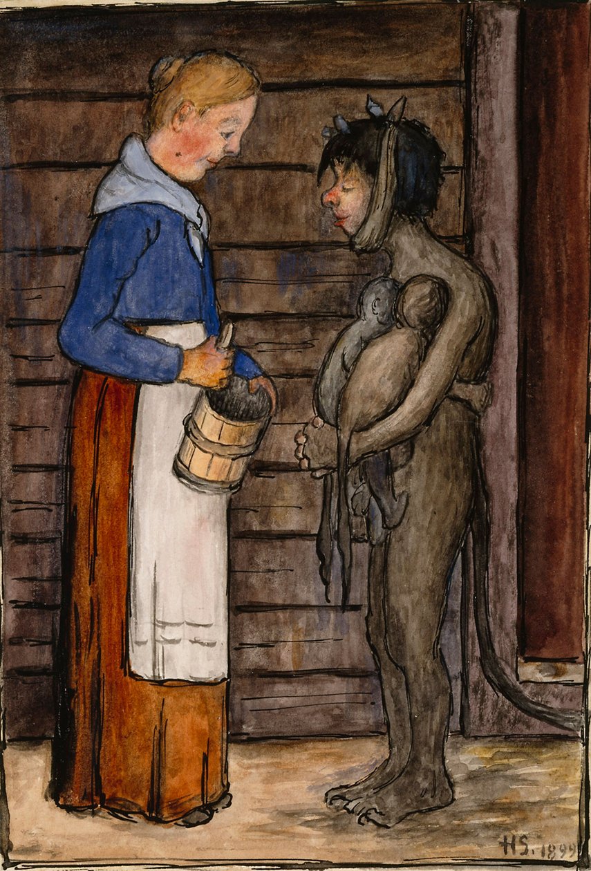 La femme du fermier et Pauvre Diable - Hugo Simberg