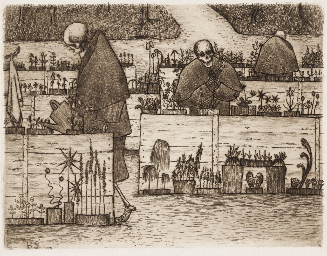 Le Jardin de la Mort ; Dans le Jardin de la Mort - Hugo Simberg