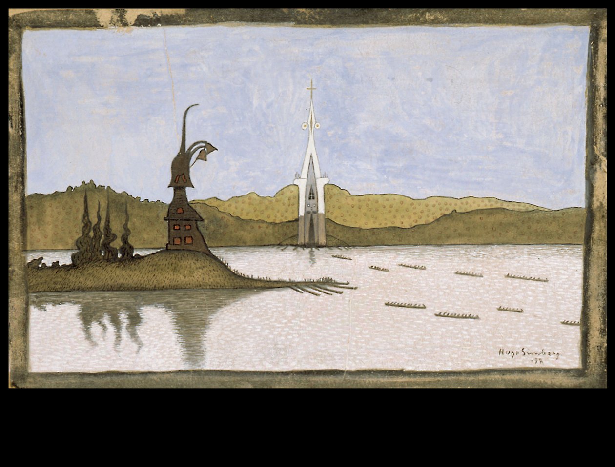 Les deux églises - Hugo Simberg