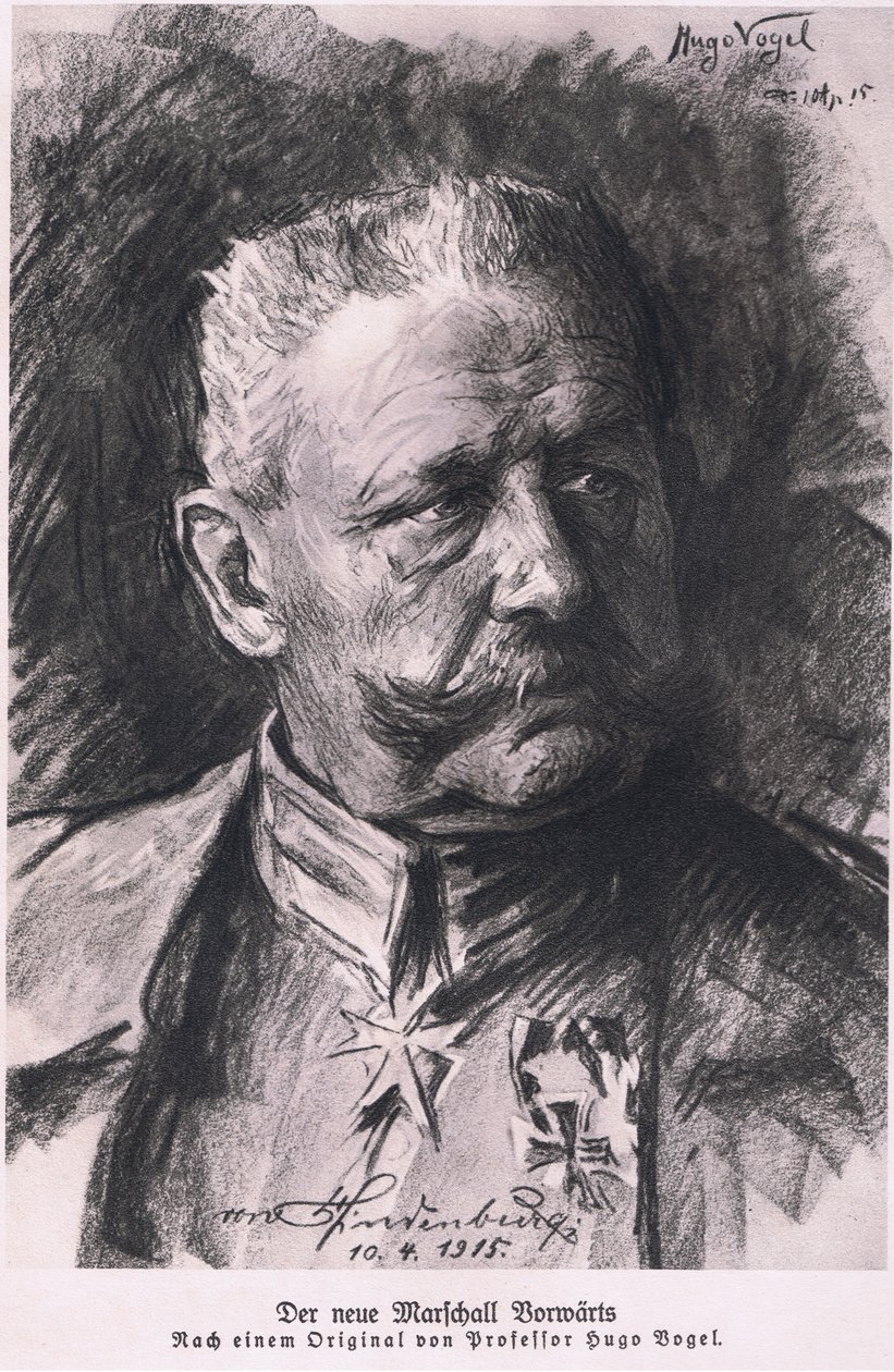 Hindenburg, de Hindenburg publié par Daterlandijrcher Derlag & H Weller Berlin, 1928 - Hugo Vogel