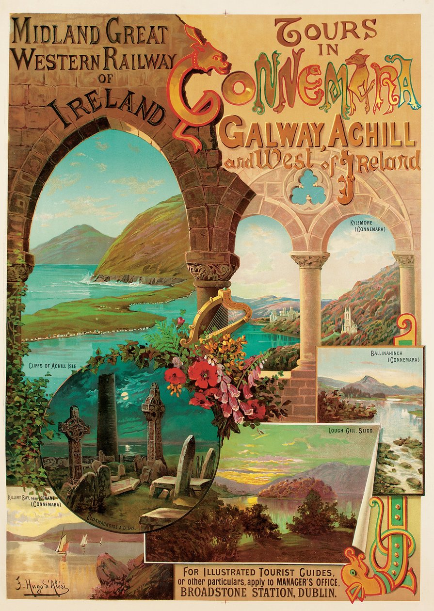 Tours dans le Connemara, Midland Great Western Railway of Ireland - Hugo d Alesi