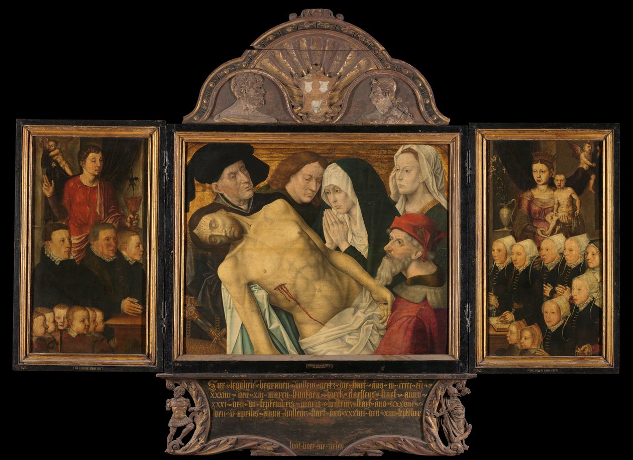 la Lamentation, vers 1527 (huile sur panneau) - Hugo van der (after) Goes