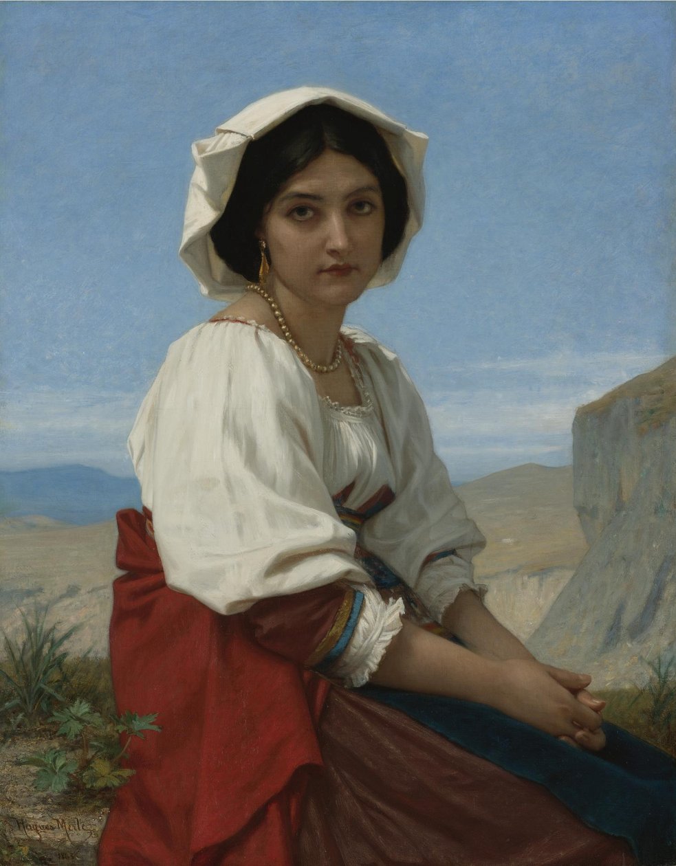 Fille italienne - Hugues Merle