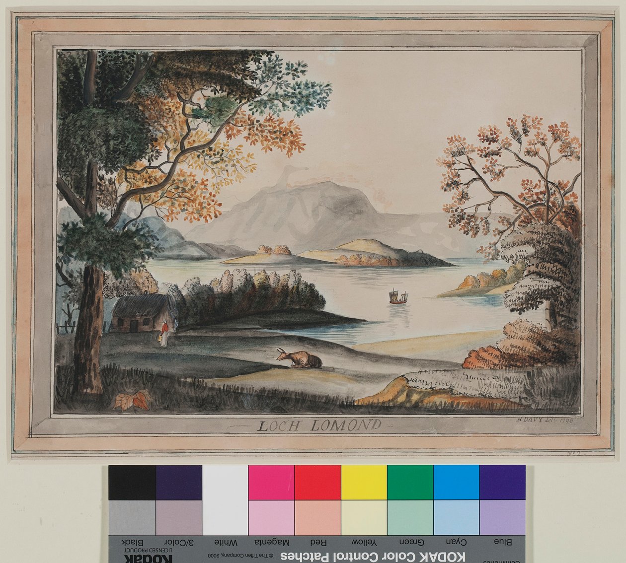 Loch Lomond (aquarelle sur papier) - Humphry Davy