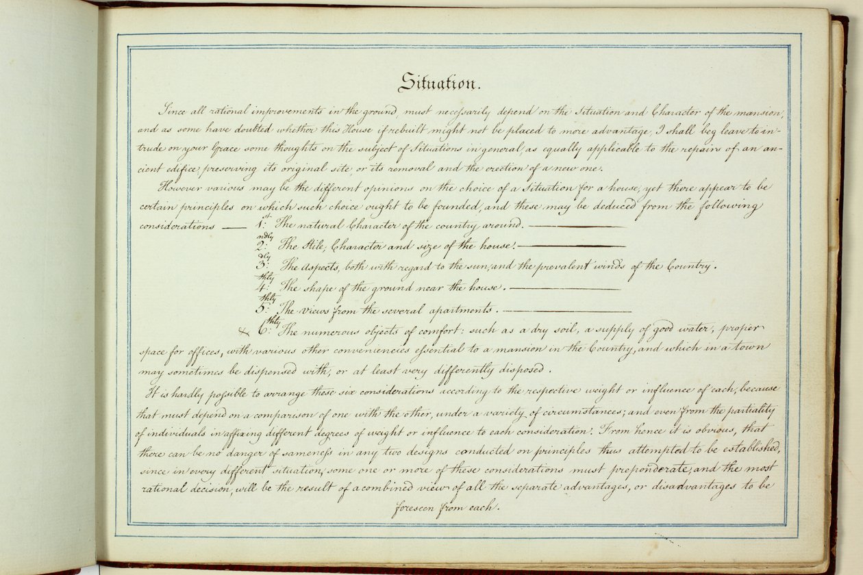 Livre rouge : Welbeck - Humphry Repton