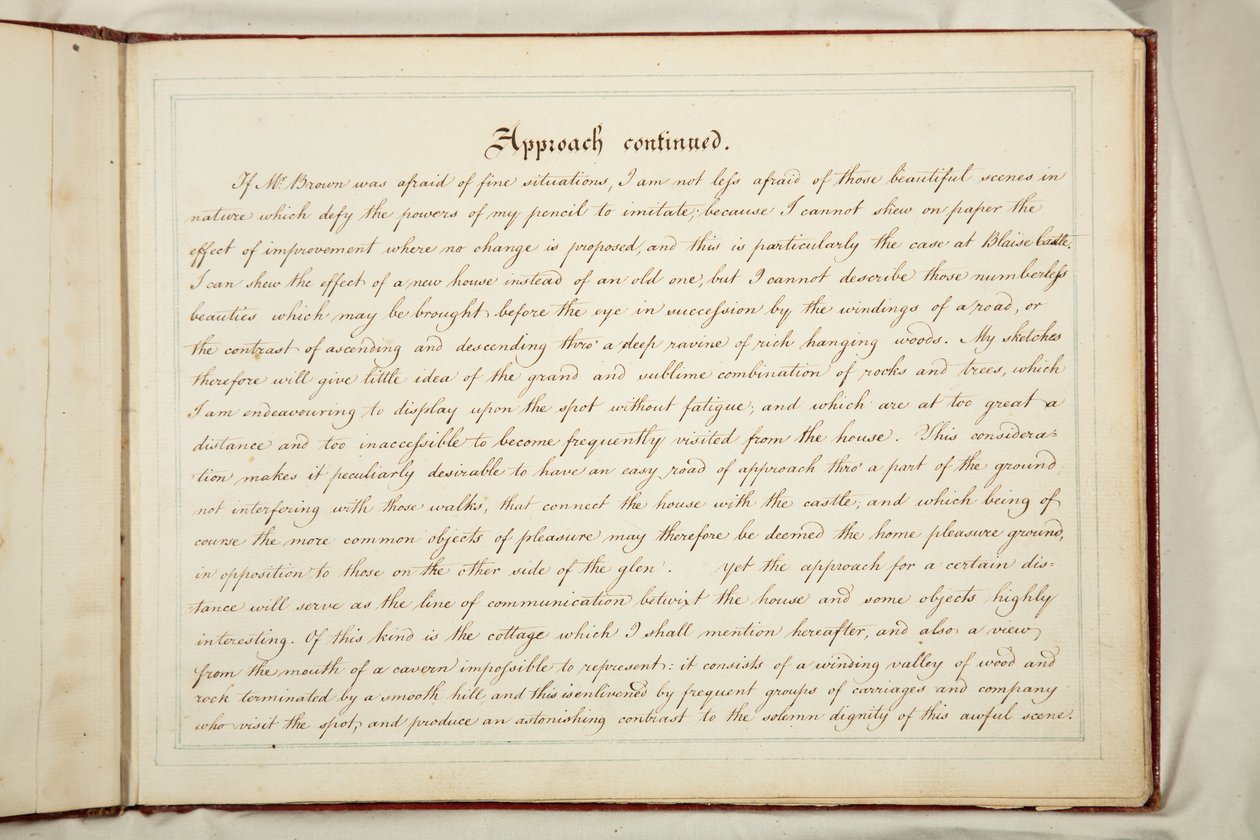 Texte, Le "Livre rouge" du château de Blaise, siège de John Scandrett Harford Esq. - Humphry Repton