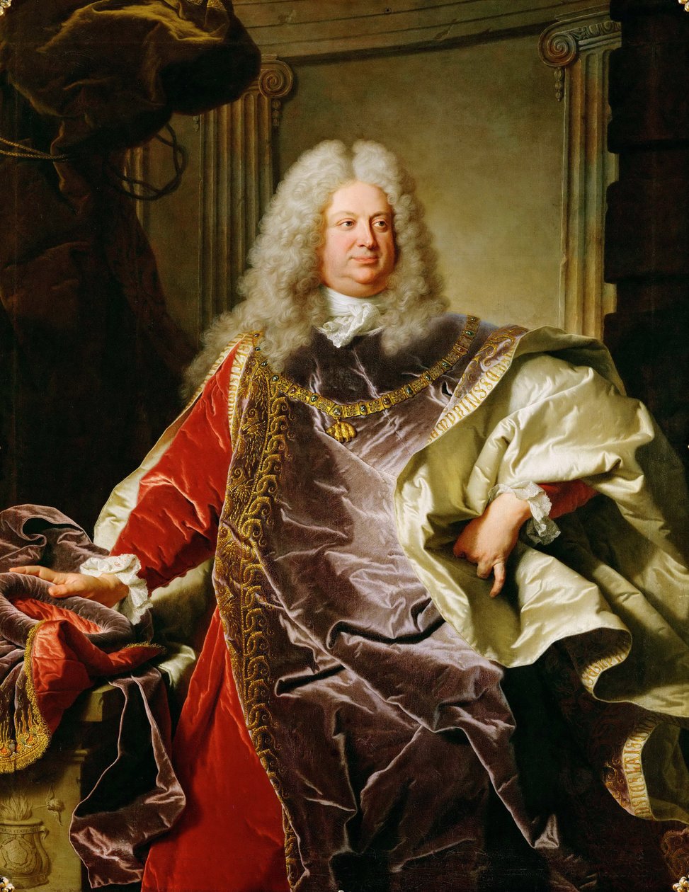 Baroque : Portrait de Philippe Louis, comte de Sinzendorf Neubourg - Hyacinthe Francois Rigaud