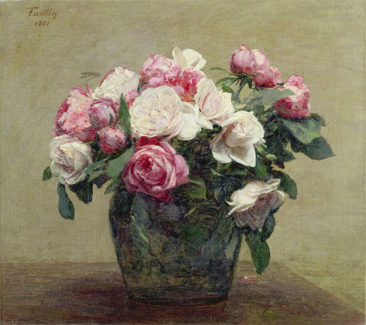 Roses - Ignace Henri Jean Fantin-Latour