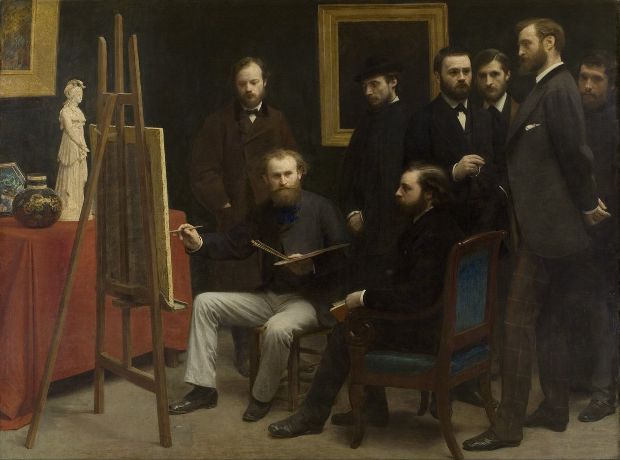 Un atelier aux Batignolles, 1870 - Ignace Henri Jean Fantin Latour