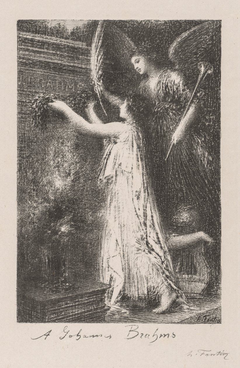À Johannes Brahms, 1900 - Ignace Henri Jean Fantin Latour
