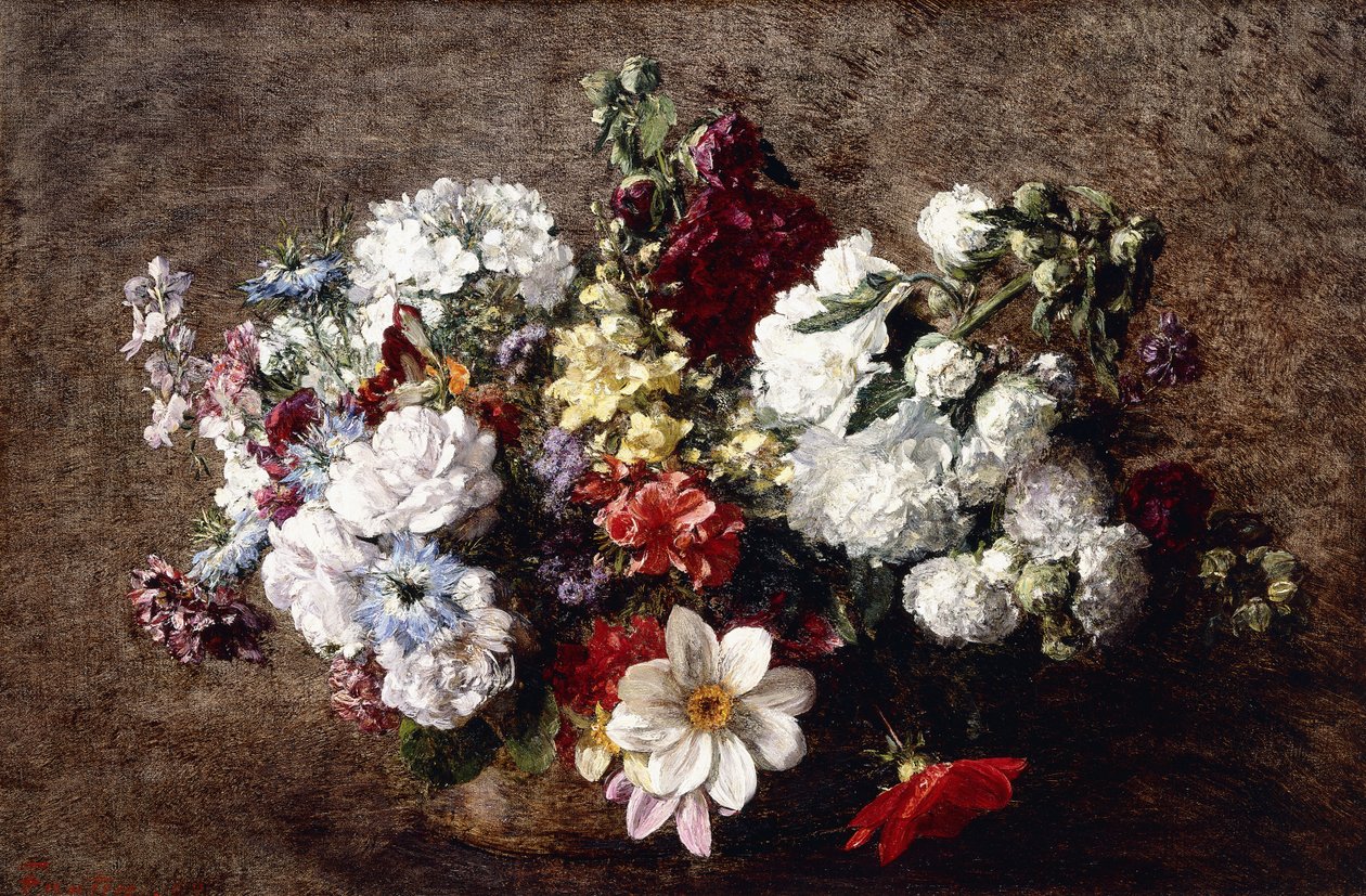 Bouquet mélangé - Ignace Henri Jean Fantin Latour