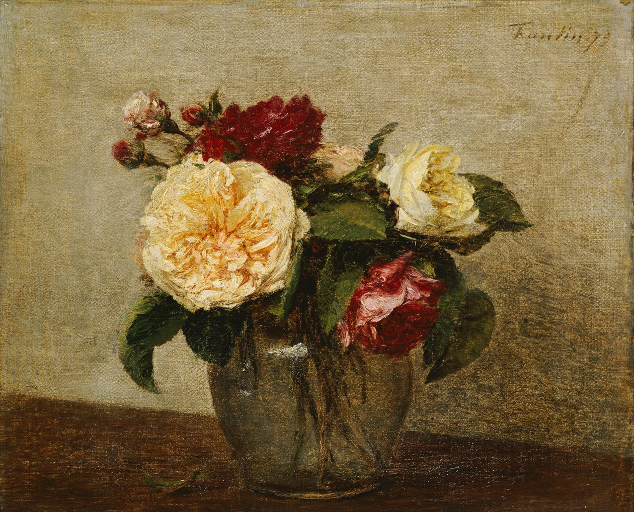Roses rouges et jaunes, 1879 - Ignace Henri Jean Fantin Latour