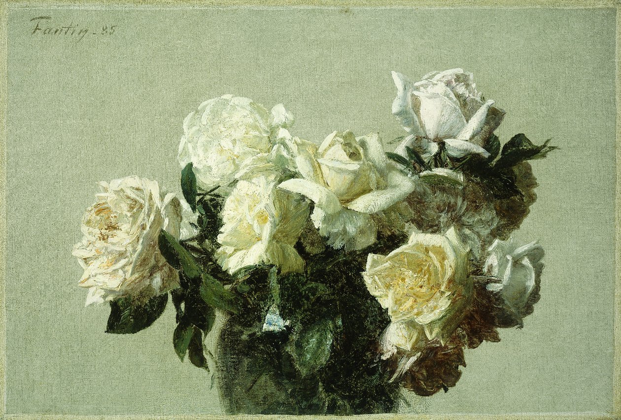 Roses - Ignace Henri Jean Fantin Latour
