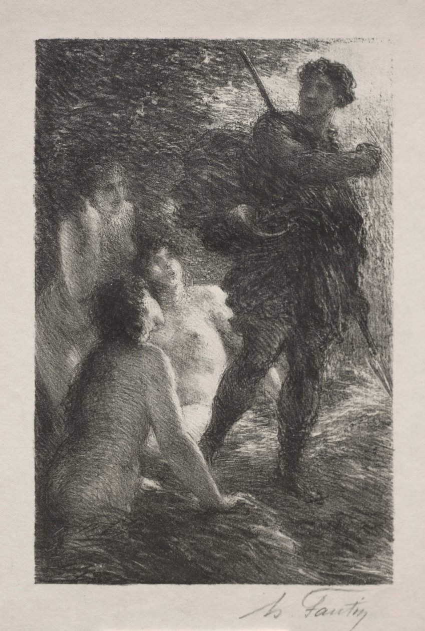 Siegfried et les filles du Rhin - Ignace Henri Jean Fantin Latour