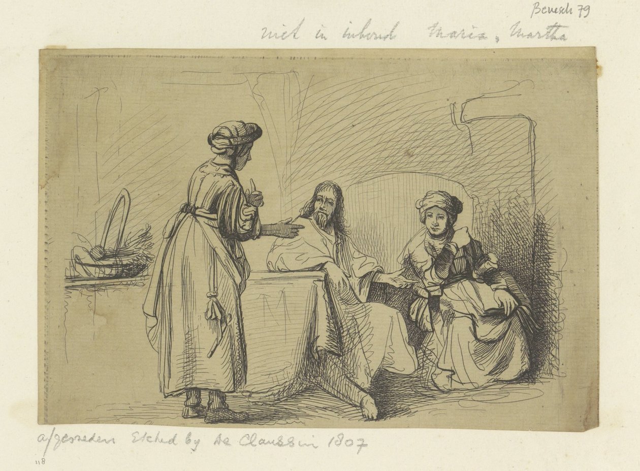 Christ chez Marie et Marthe - Ignace Joseph de Claussin (possibly)