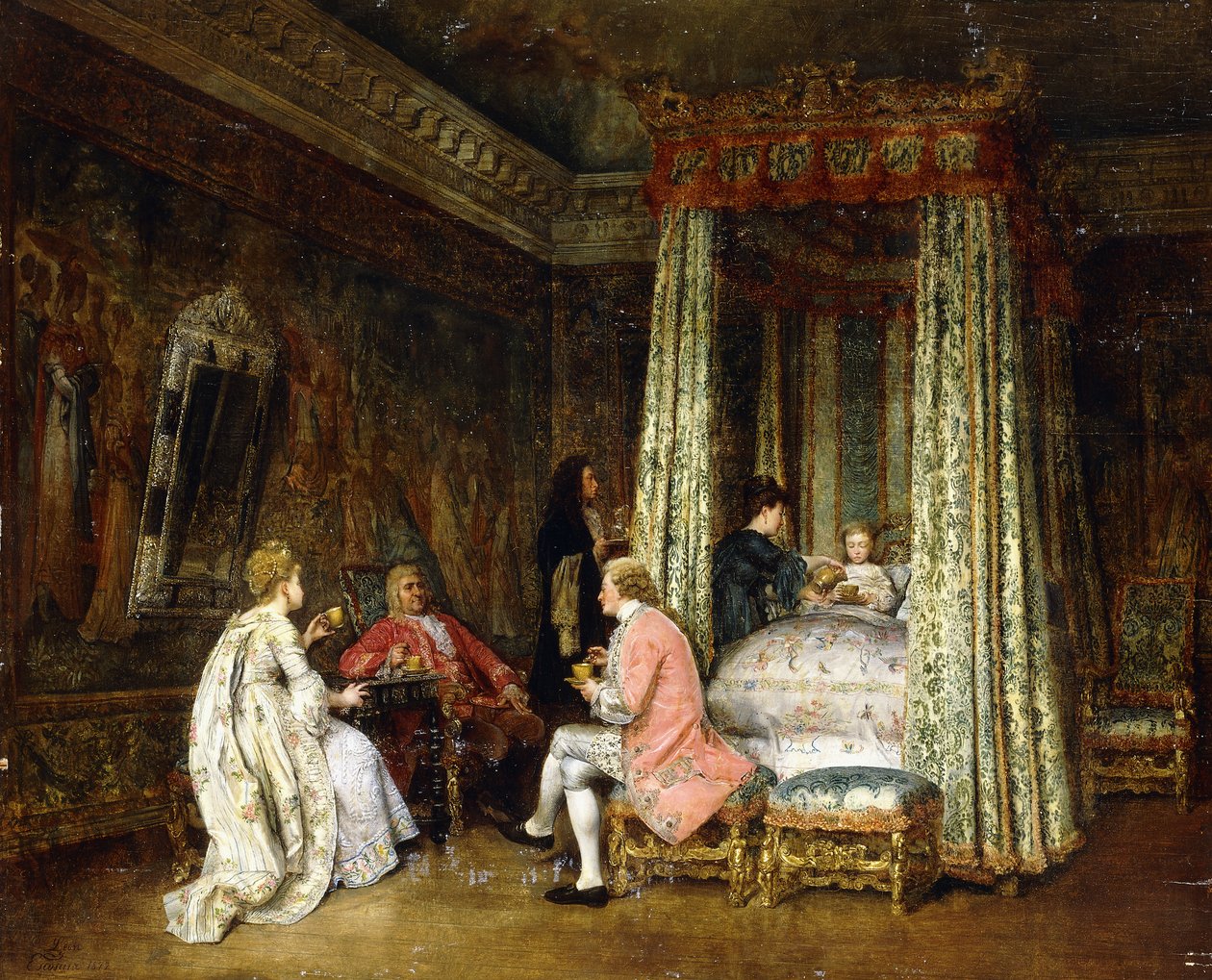 Dans la chambre du prince, 1872 - Ignacio Leon y Escosura