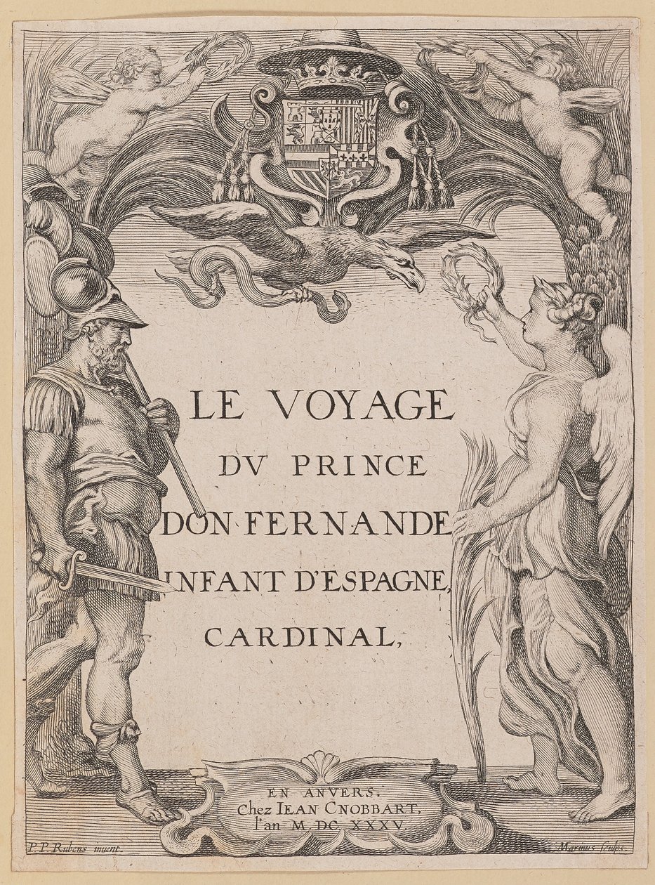 Page de titre pour Le Voyage Dv Prince Don Fernande Infant d