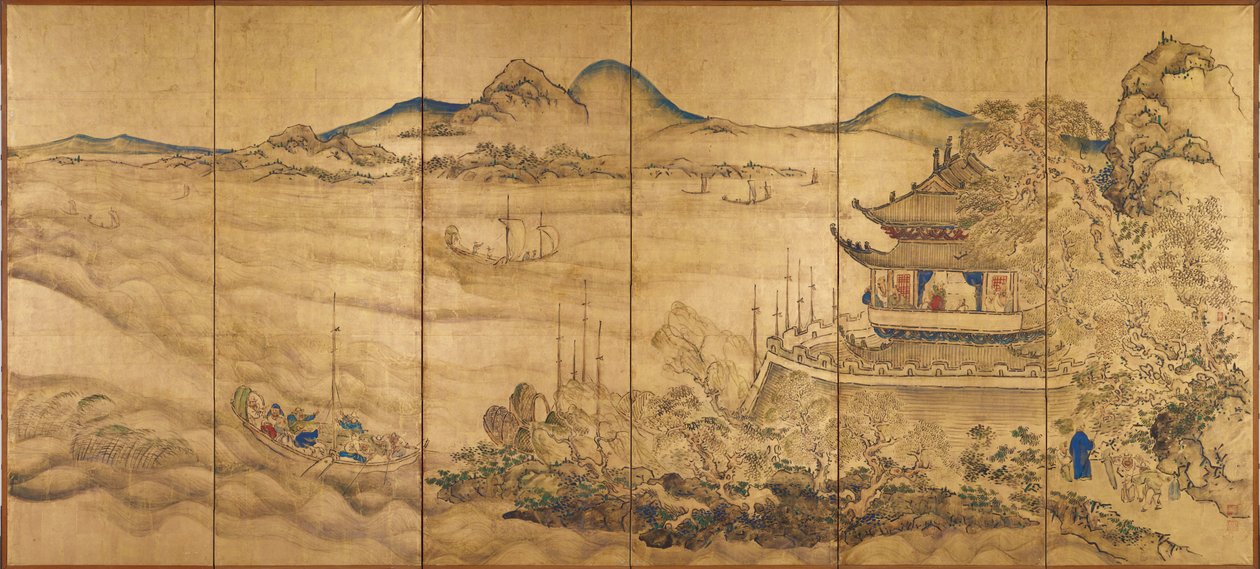 Paysage avec tour - Ike no Taiga