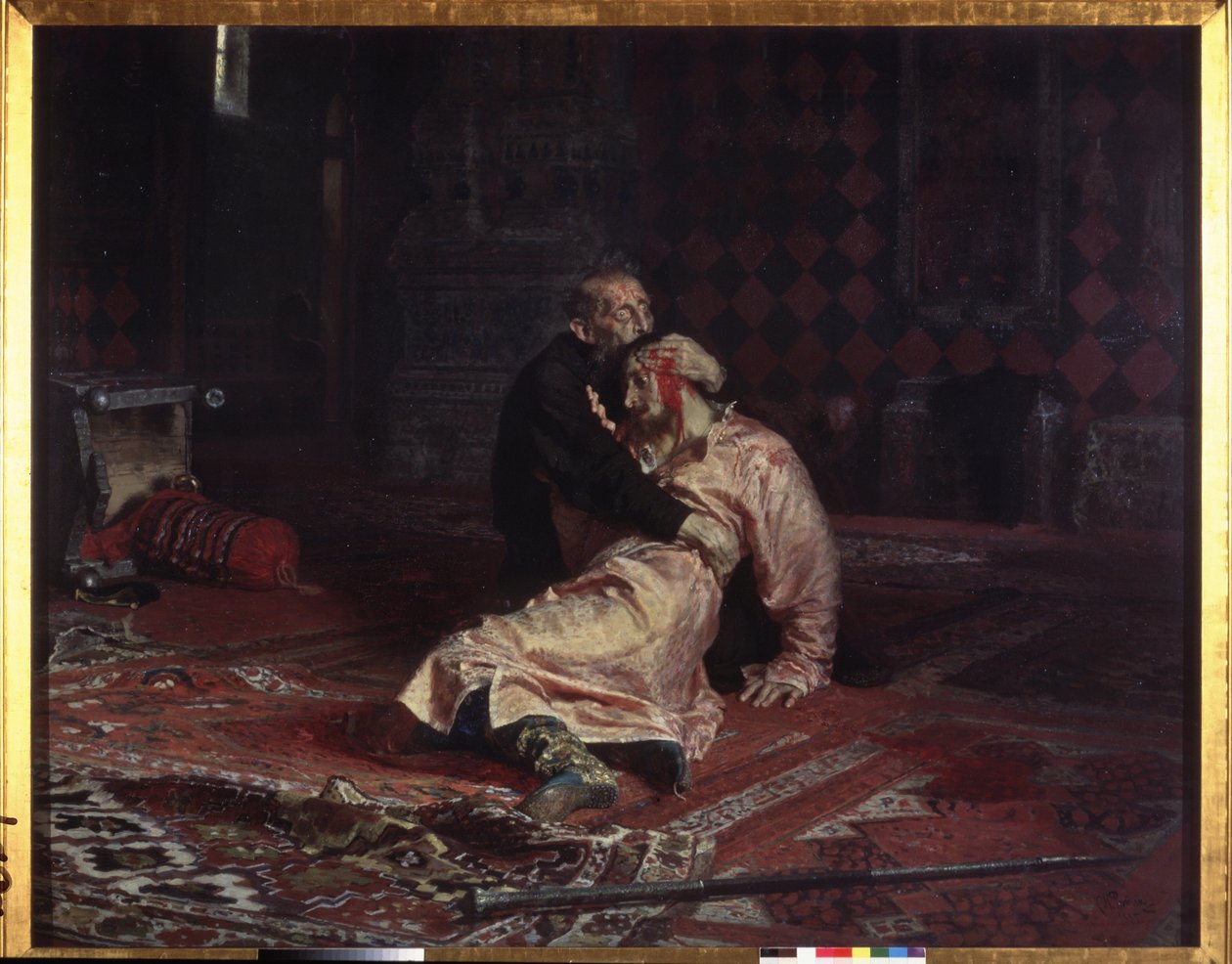 Ivan IV le Terrible étreint son fils Ivan Ivanovich