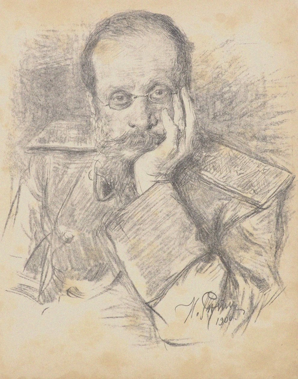 Portrait du compositeur César Antonovich Cui, 1835-1918 - Ilya Efimovich Repin
