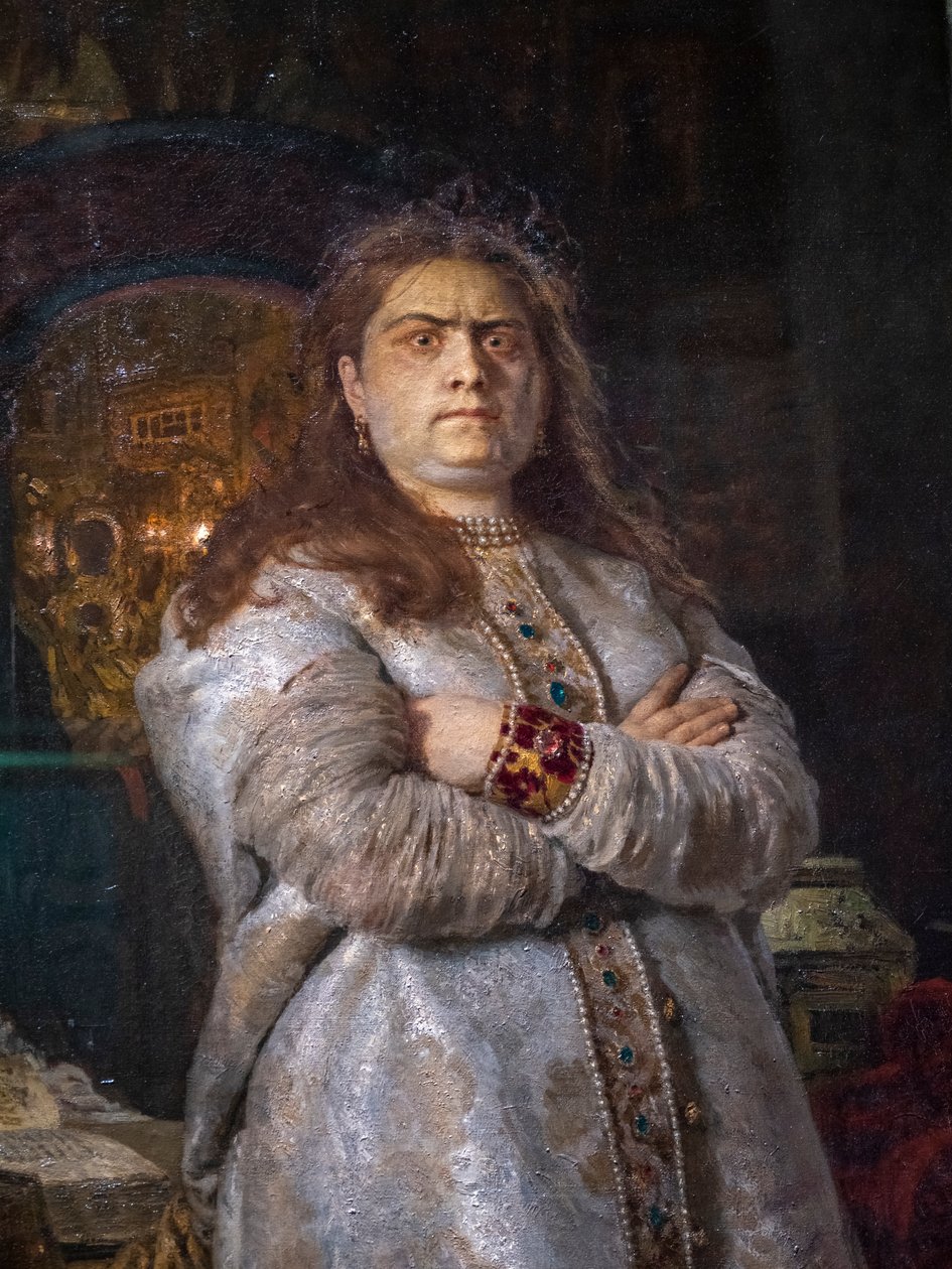 TSAREVNA SOFIA ALEXEIEVNA AU MONASTÈRE DE NOVODEVITCHI - Ilya Efimovich Repin