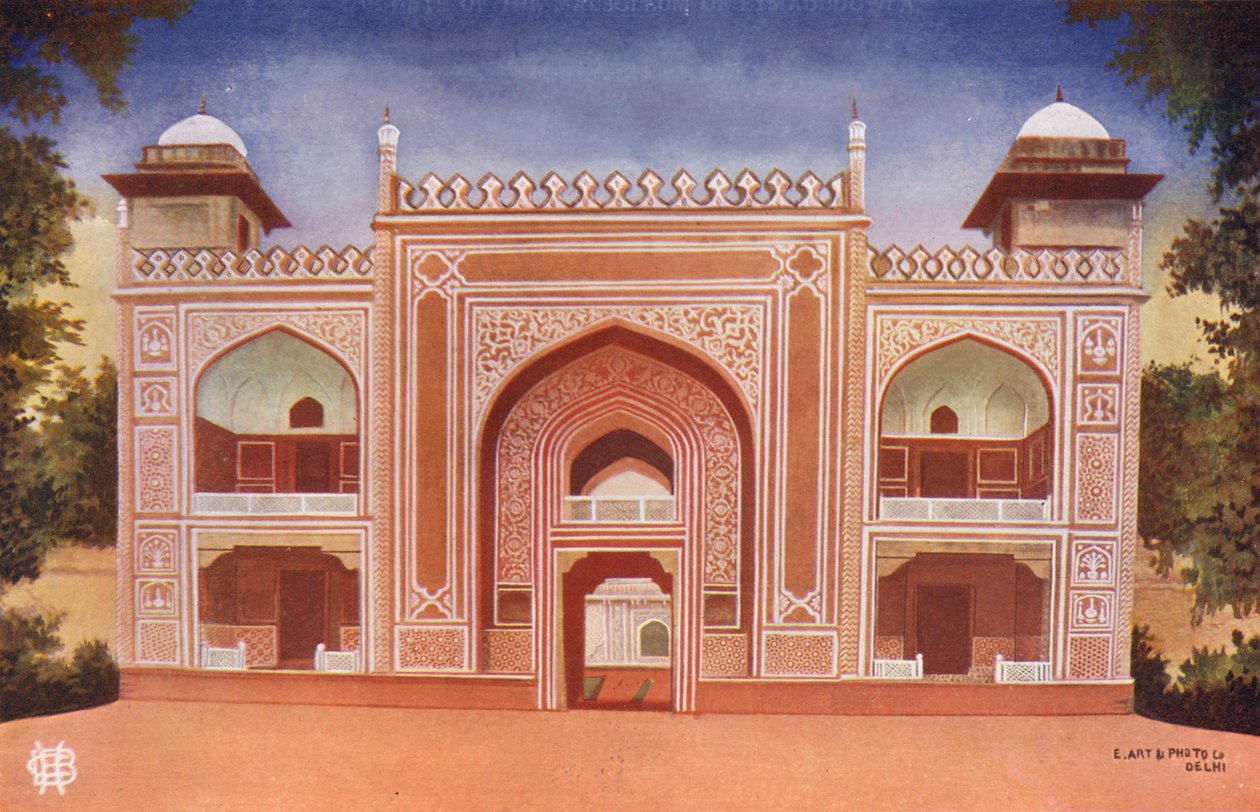 Agra : La porte du mausolée d
