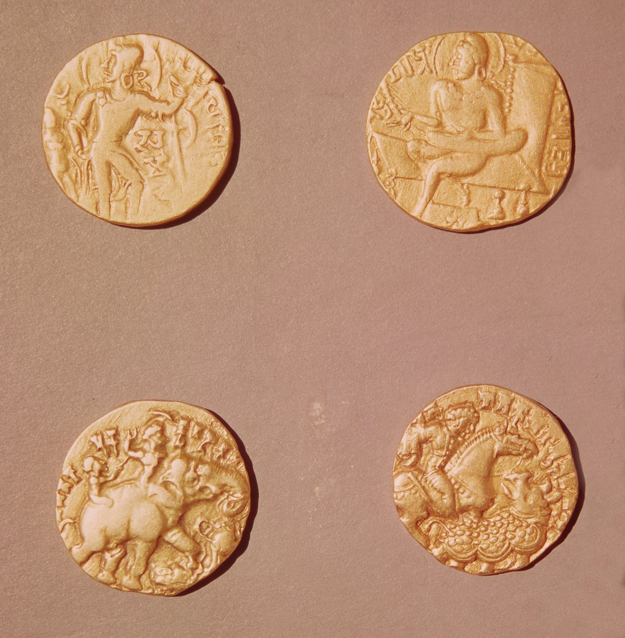 Dinars de Samudragupta (335-375) et Kumargupta I (415-454) - Indian School