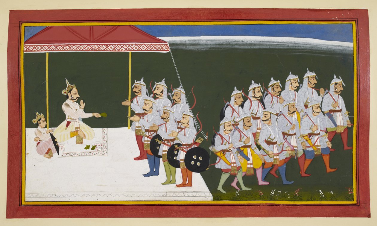 Le roi Sagara ordonne à ses fils de trouver le cheval sacrifié - Indian School