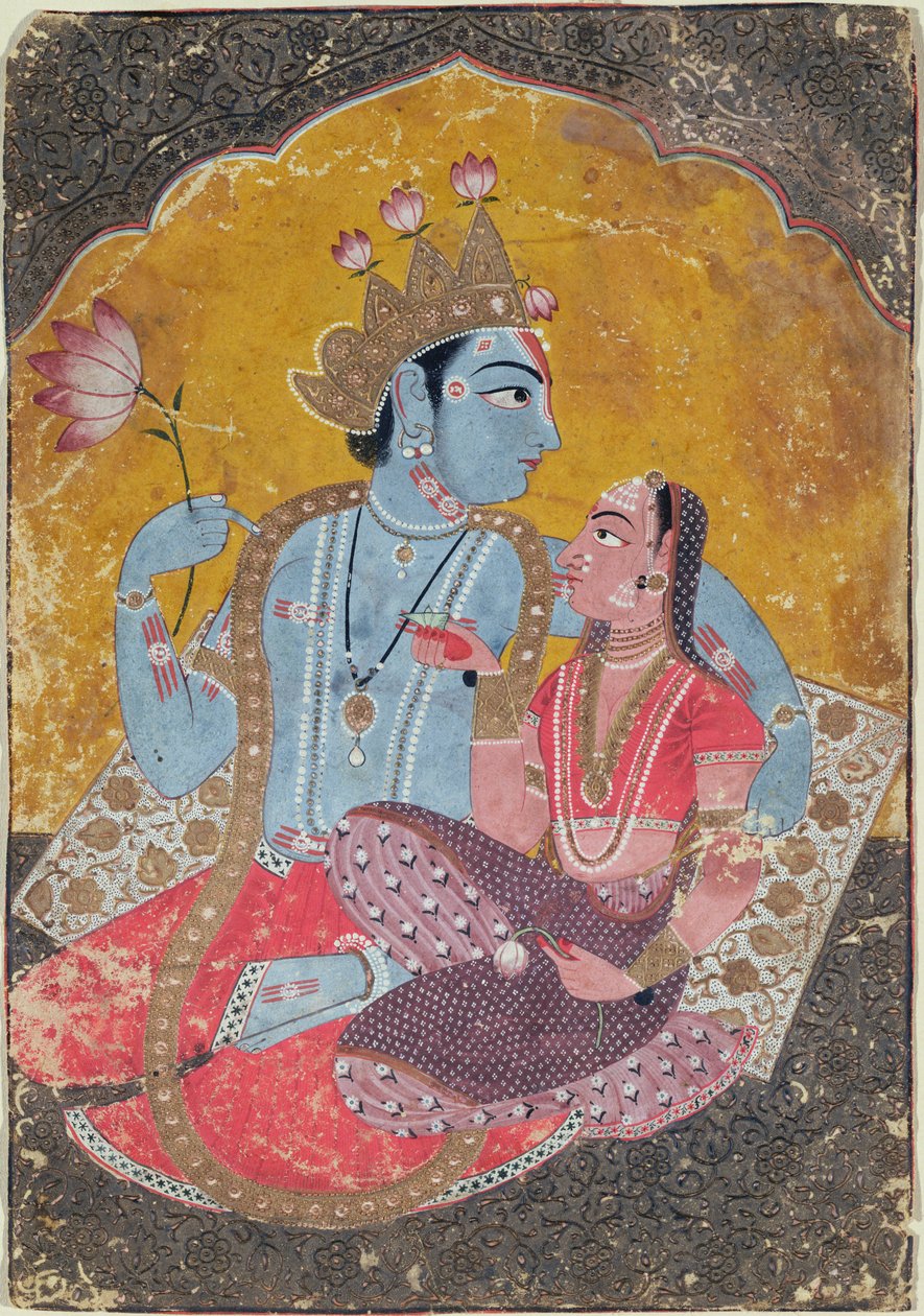 Krishna et Radha, c.1690-1700 - Indian School