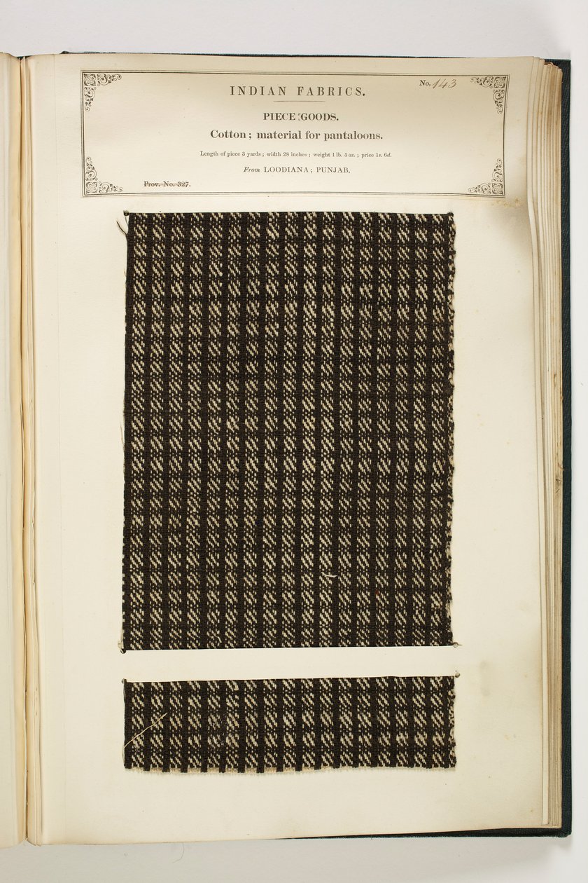 Matériel pour pantalons, Loodiana, Punjab, Pièces de tissu, de La Collection des fabricants de textiles de l