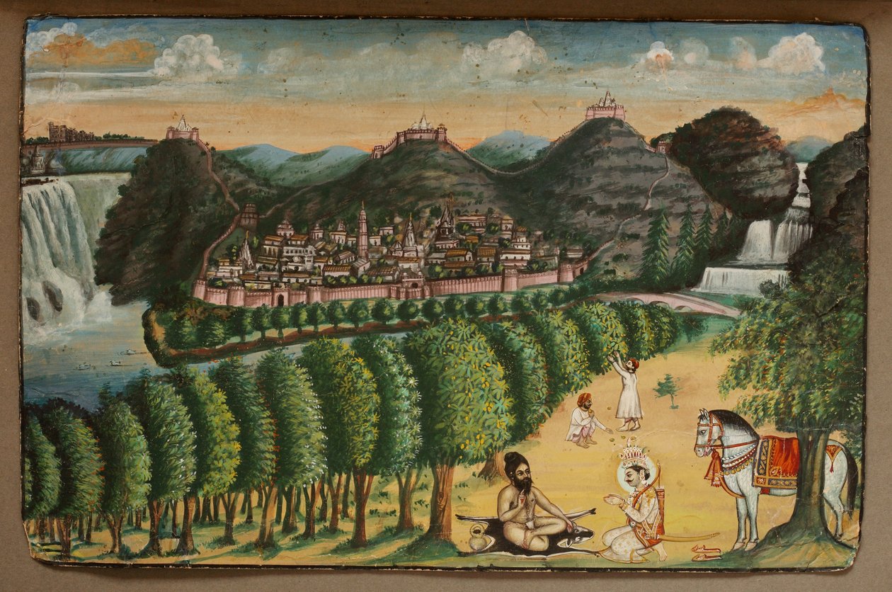 Prince visitant un ermite - Indian School
