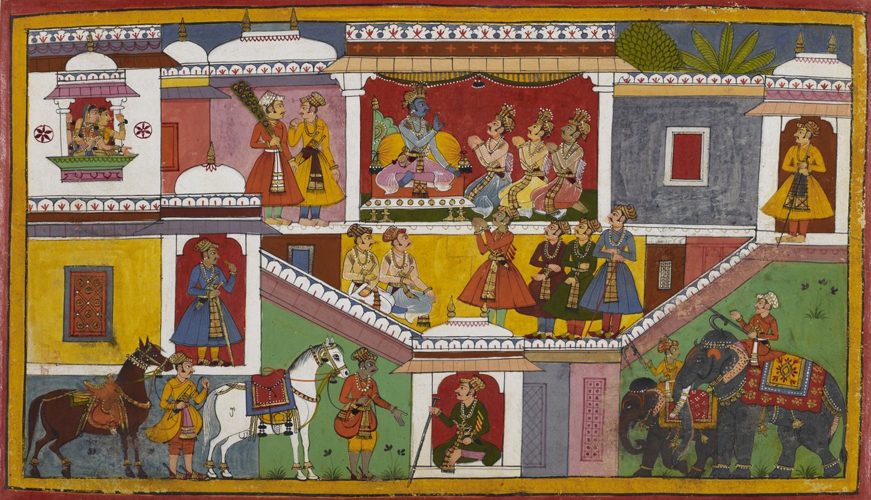 Rāma, après avoir entendu des rumeurs de la part de ses courtisans, demande à ses frères de prendre Sītā et de la laisser à l