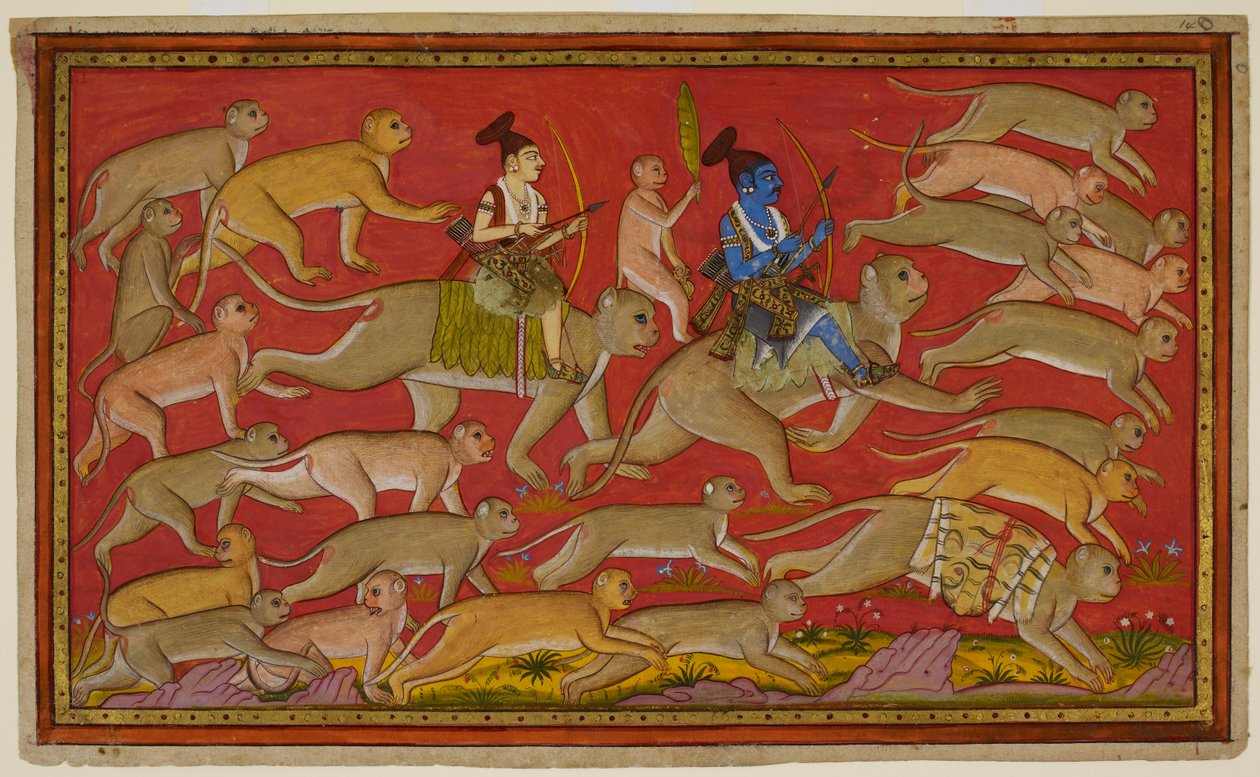 Rāma organise son armée de singes et d