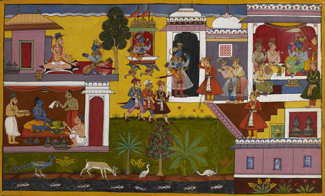 Rāma retourne à Ayodhya et planifie le sacrifice de Rajasuya, mais Bharata l