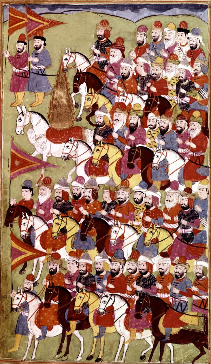 Histoire du Prophète Muhammad, Hamla-i-Haydari, par Mirza Muhammad Rafi Bazil, 1808 - Indian School