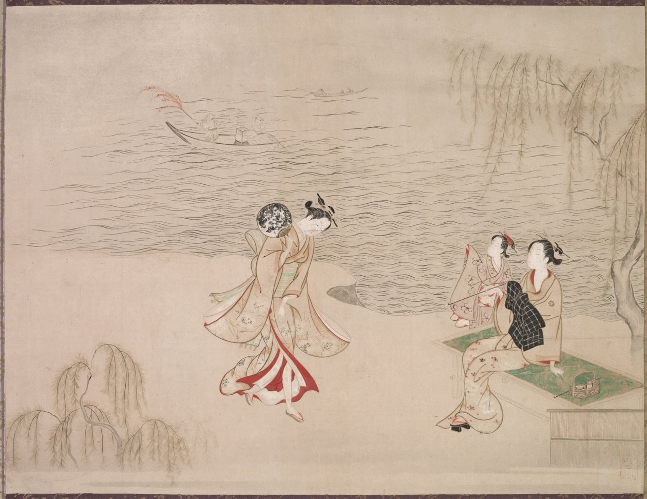 Beautés au bord de la mer - Ippitsusai Bunchō