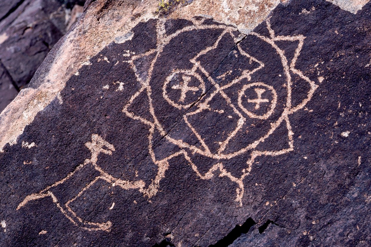 Pétroglyphe Anasazi (art rupestre) au Nouveau-Mexique - Ira Block