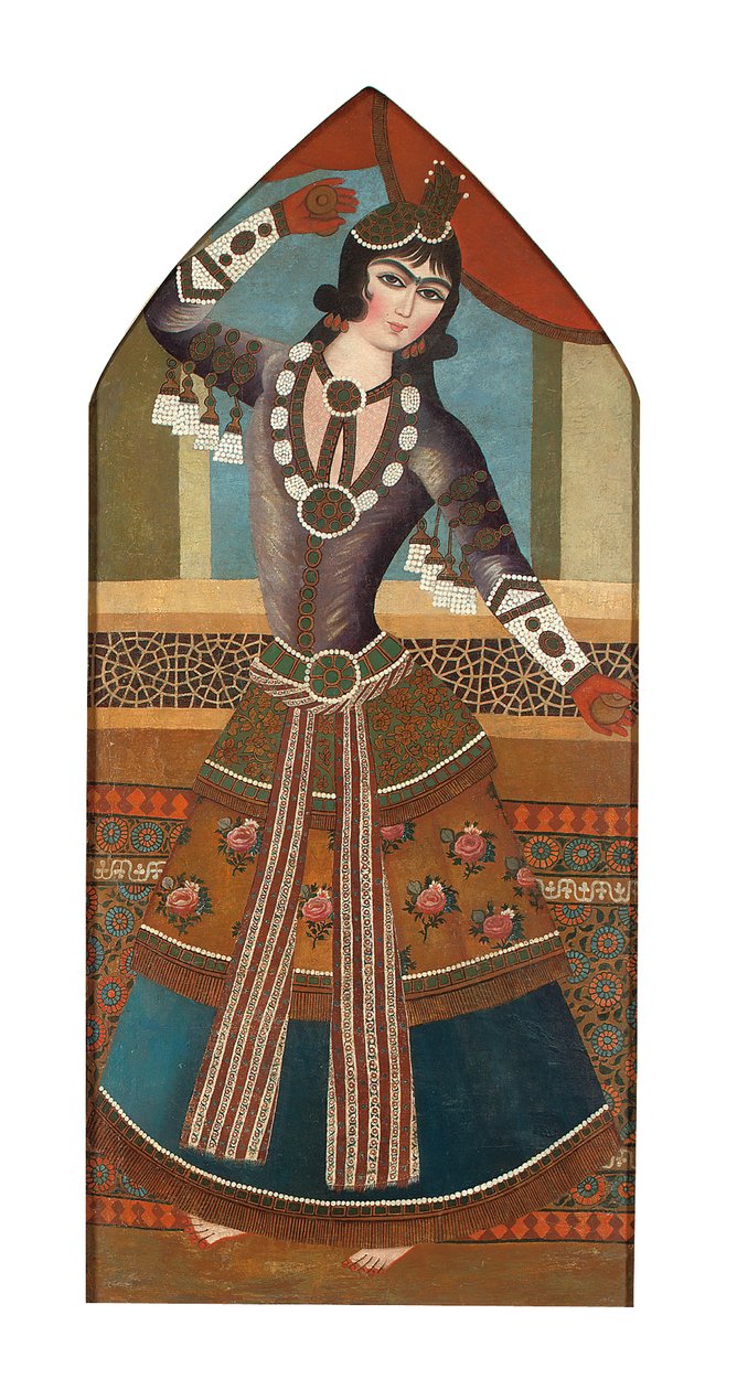 Une danseuse Qajar, c.1840 - Iranian School