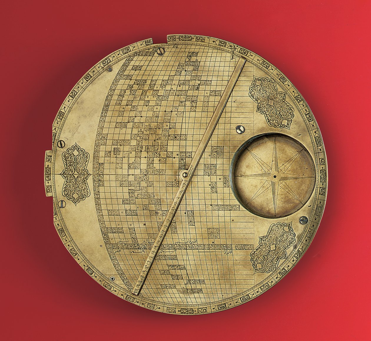 Carte du monde centrée sur La Mecque, dynastie Safavide, d
