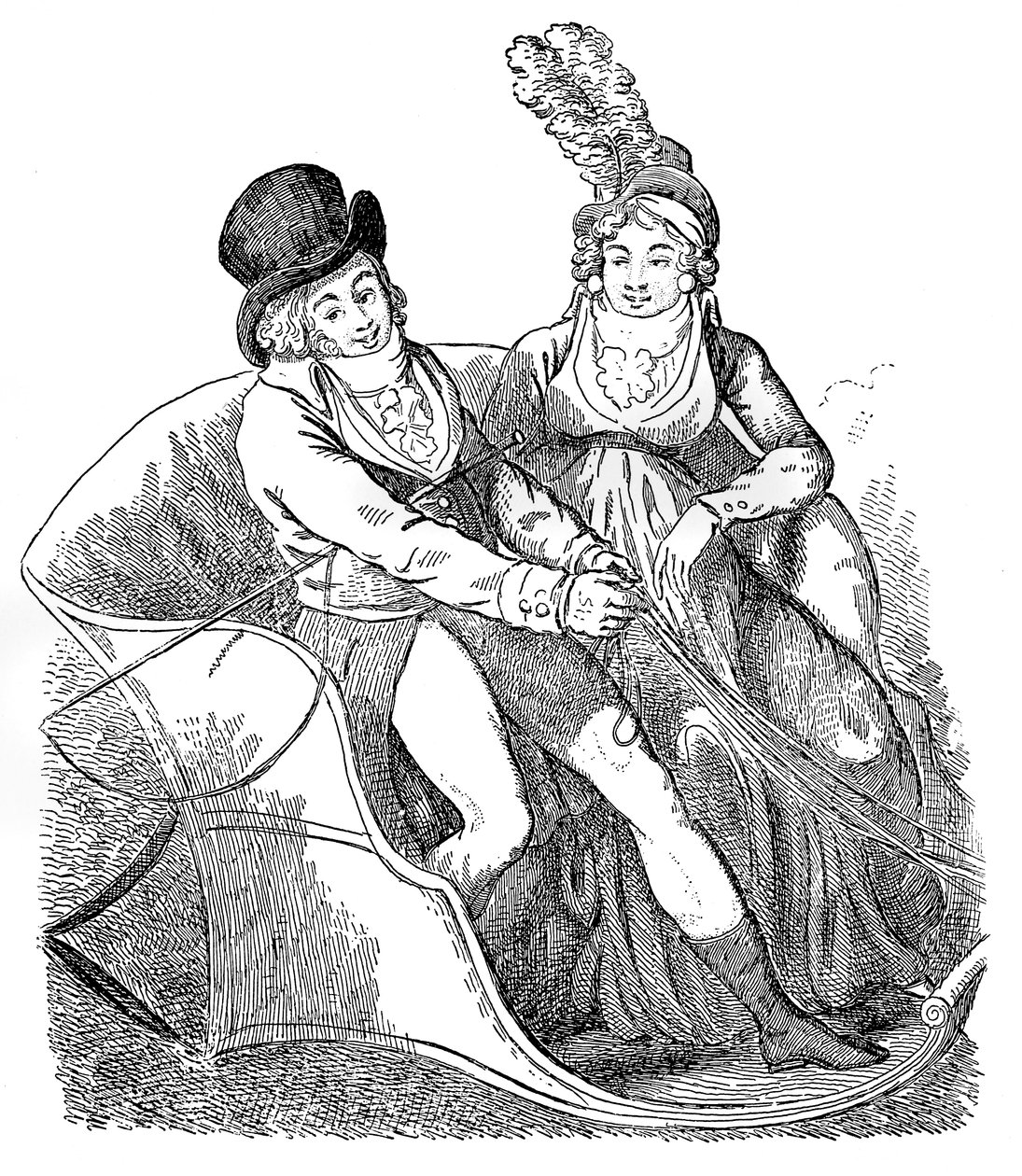 Un Chardonneret et sa Maîtresse, 1796 - Isaac Cruikshank
